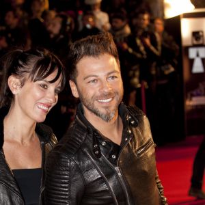 Christophe Mae et sa femme Nadège Sarron - 15eme édition des NRJ Music Awards à Cannes. Le 14 décembre 2013.