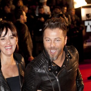 Christophe Mae et sa femme Nadège Sarron - 15eme édition des NRJ Music Awards à Cannes. Le 14 décembre 2013.
