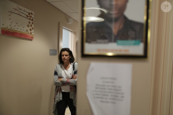 Exclusif - La princesse Stéphanie de Monaco a visité un centre de soins et de réinsertion de l'association Housing Works à Brooklyn à l'occasion de son déplacement à New York pour une réunion de l'ONU, le 8 juin 2016, sur l'éradication du sida d'ici à 2030 © F.Nebinger / Palais Princier / Pool restreint Monaco / Bestimage - Crystal - Visual