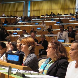 Exclusif - La princesse Stéphanie de Monaco, ambassadrice d'ONUSIDA depuis 2006, a participé le 8 juin 2016 à New York, au siège des Nations unies, à une réunion sur le thème de l'éradication du VIH/SIDA à l'horizon 2030. © F.Nebinger-N.Saussier / Palais Princier / Pool restreint Monaco / Bestimage - Crystal - Visual