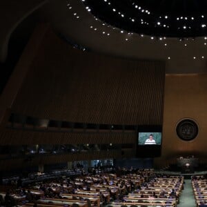 Exclusif - La princesse Stéphanie de Monaco, ambassadrice d'ONUSIDA depuis 2006, a participé le 8 juin 2016 à New York, au siège des Nations unies, à une réunion sur le thème de l'éradication du VIH/SIDA à l'horizon 2030. © F.Nebinger-N.Saussier / Palais Princier / Pool restreint Monaco / Bestimage - Crystal - Visual