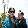 Kim Kardashian et North à Malibu le 29 mai 2016