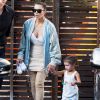 Kim Kardashian et sa soeur Kourtney Kardashian ont emmené leurs enfants North West, Mason Disick, Reign Disick et Penelope Disick à un anniversaire à Studio City, le 14 mai 2016