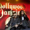 Johnny Depp et Alice Cooper en concert avec leur groupe les "Hollywood Vampires", dans l'ancienne prison Fængslet à Hornsens, Danemark. Le 1er juin 2016.