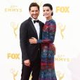 Jaimie Alexander et son fiancé Peter Facinelli à la 67ème cérémonie annuelle des Emmy Awards au Microsoft Theatre à Los Angeles, le 20 septembre 2015