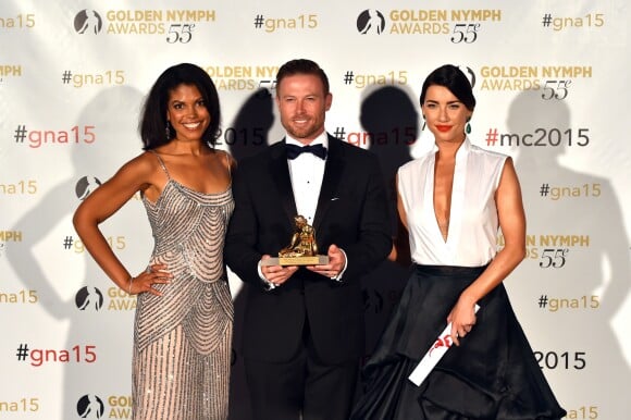 Karla Cheatham-Mosley, Jacob Young, Jacqueline MacInnes Wood (Amour, Gloire et Beautél) ont reçu une nymphe dans la catégorie The best telenovelas / Soap Operas - Cérémonie de remise des prix des "Golden Nymph Awards" lors du 55ème Festival de Télévision de Monte Carlo le 18 juin 2015.