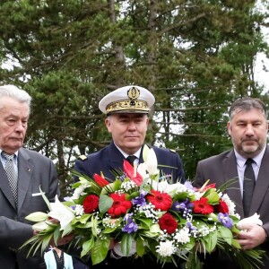 Alain Delon participe aux commémorations du 76e anniversaire de l'Appel du 18 juin prononcé par le Général de Gaulle en 1940 à Colombey-les-deux-Eglises, le 18 Juin 2016. © Dominique Jacovides/Bestimage French