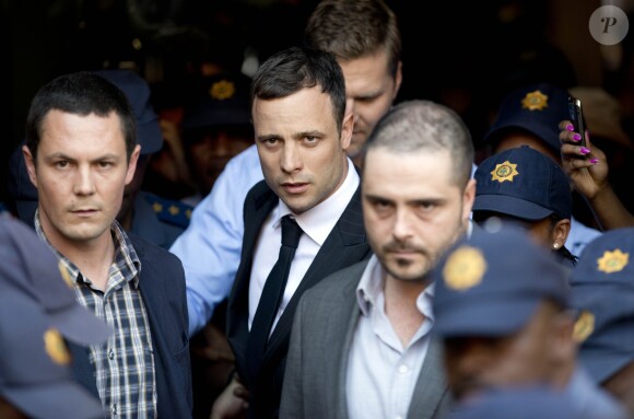 Oscar Pistorius à Pretoria en Afrique du Sud le 11 septembre 2014. Il a été reconnu coupable d'homicide involontaire pour la mort de sa petite amie Reeva Steenkamp, abattue de quatres balles chez lui en 2013, la juge l'accusant de négligence.