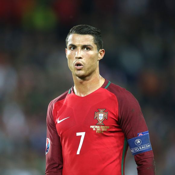 Cristiano Ronaldo pendant l'UEFA Euro 2016 de football match Portugal contre l'Autriche au Parc des Princes à Paris, le 18 juin 2016.