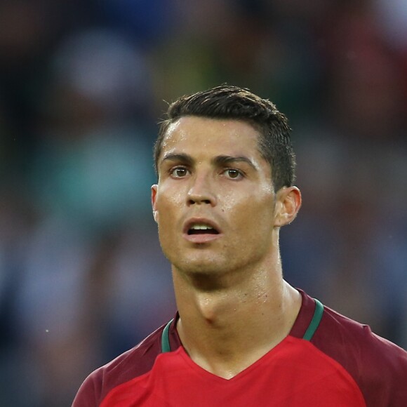 Cristiano Ronaldo pendant l'UEFA Euro 2016 de football match Portugal contre l'Autriche au Parc des Princes à Paris, le 18 juin 2016.