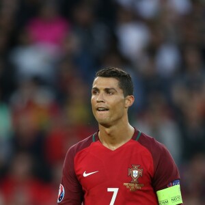 Cristiano Ronaldo pendant l'UEFA Euro 2016 de football match Portugal contre l'Autriche au Parc des Princes à Paris, le 18 juin 2016.