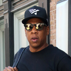 Jay Z et sa femme Beyonce quittent leur hôtel de New York dans le quartier de Greenwich le 14 juin 2016.