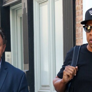 Jay Z et sa femme Beyonce quittent leur hôtel de New York dans le quartier de Greenwich le 14 juin 2016.