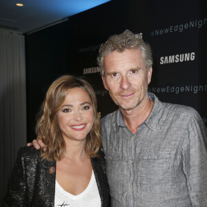 Sandrine Quétier, Denis Brogniart - Soirée Samsung New edge night à la piscine Molitor à Paris, le mardi 15 Septembre 2015.