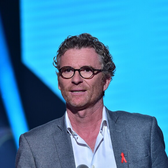 Exclusif - Denis Brogniart - Enregistrement de l'émission "La Télé Chante Pour le Sidaction" aux théâtre des Folies Bergère à Paris le 11 mars 2015.