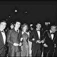 ARCHIVES - LINO VENTURA, CLAUDE LELOUCH, NICOLE COURCEL, JACQUES BREL ET CHARLES GERARD AU FESTIVAL DE CANNES POUR LE FILM "L'AVENTURE, C'EST L'AVENTURE" EN 1972 00/05/1972 - Cannes