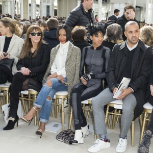 Jada Pinkett Smith et sa fille Willow Smith au défilé de mode Chanel collection prêt-à-porter Automne Hiver 2016/2017 au Grand Palais à Paris, le 8 mars 2016. © Olivier Borde/Bestimage