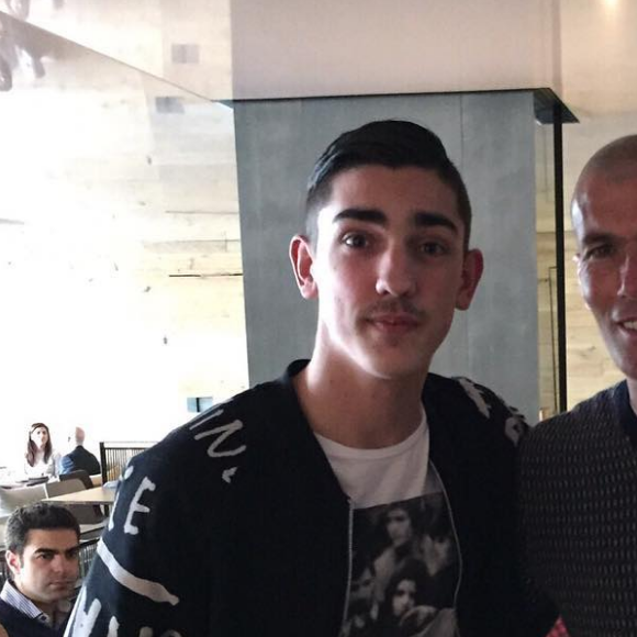 Théo Griezmann et Zinedine Zidane, juin 2016.