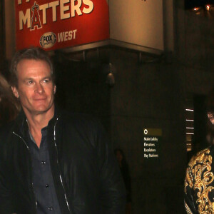 Cindy Crawford avec son mari Rande Gerber et leur fille Kaia Jordan Gerber - Célébrités arrivant au "Jeremy Scott fashion show" à Los Angeles le 10 juin 2016