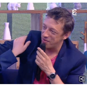 Stéphane Bern et Benoît Chaigneau, le 1er juillet 2016 dans "Comment ça va bien ?" sur France 2.