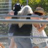 Paris Jackson passe la journee dans un ranch avec sa mere Debbie Rowe et des amis a Palmdale, le 26 mai 2013