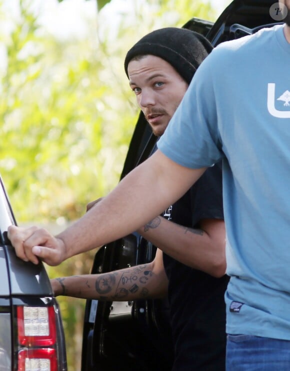 Louis Tomlinson et Briana Jungwirth se rencontrent pour la première fois depuis la naissance de leur bébé Freddie Reign le 19 mai 2016 à Los Angeles.