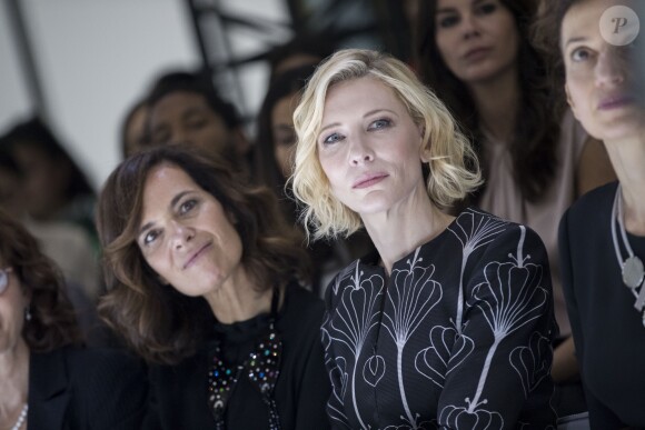 Roberta Armani, Cate Blanchett - Défilé Giorgio Armani Privé (collection Haute Couture automne-hiver 2016/17) au Palais de Chaillot à Paris, France, le 5 juillet 2016. © Olivier Borde/ Bestimage