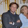 Laurent Delahousse, Claire Chazal à la conférence de presse de la Flamme Marie Claire à l'hôtel Marois dans les salons France-Amériques à Paris le 14 juin 2016.
