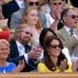 Kate Middleton, Duchesse de Cambridge,  au tournoi de Wimbledon à Londres, le 7 juillet 2016