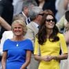 Kate Middleton, Duchesse de Cambridge, au tournoi de Wimbledon à Londres, le 7 juillet 2016