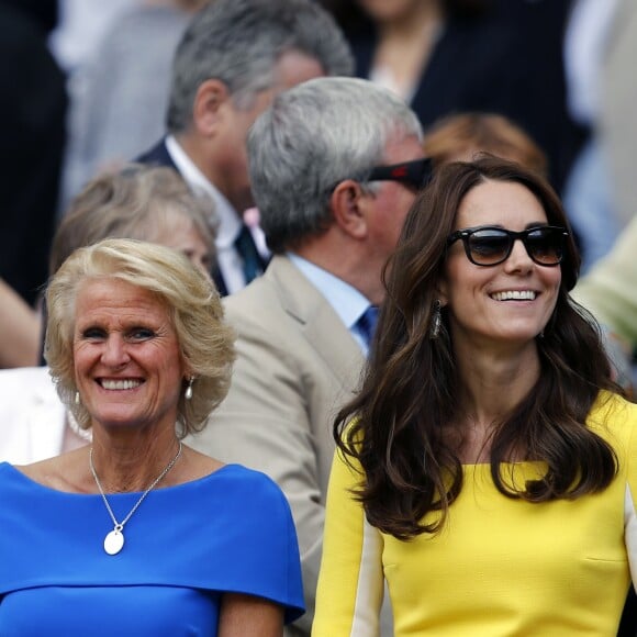 Kate Middleton, Duchesse de Cambridge, au tournoi de Wimbledon à Londres, le 7 juillet 2016