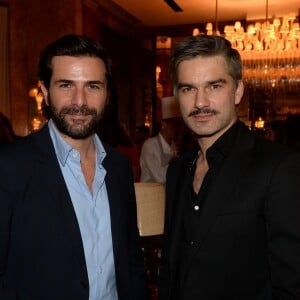 Exclusif - Grégory Fitoussi & François Vincentelli - People à la soirée brésilienne pour l'inauguration du "Brasilian Patio" à l'hôtel Prince de Galles à Paris. Le 29 juin 2016 © Rachid Bellak / Bestimage