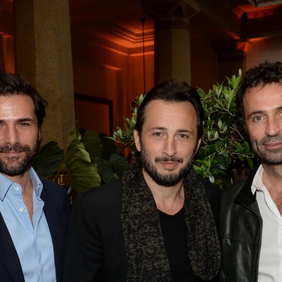 Exclusif - Grégory Fitoussi, Michael Cohen, Victor Robert - People à la soirée brésilienne pour l'inauguration du "Brasilian Patio" à l'hôtel Prince de Galles à Paris. Le 29 juin 2016 © Rachid Bellak / Bestimage