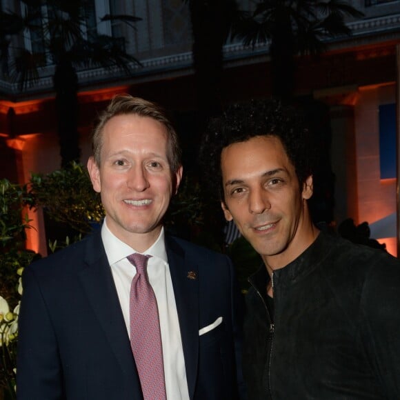 Exclusif - Tomer Sisley & Gérald Krischek - People à la soirée brésilienne pour l'inauguration du "Brasilian Patio" à l'hôtel Prince de Galles à Paris. Le 29 juin 2016 © Rachid Bellak / Bestimage