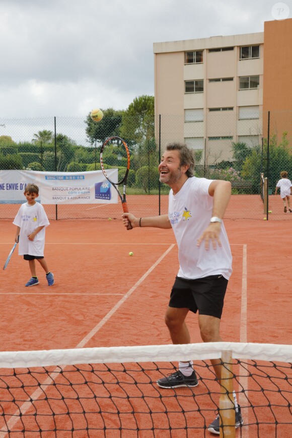 Jérôme Anthony - People à la journée de l'association "Enfant Star & Match" au Tennis de la Roseraie à Antibes le 8 juillet 2016.
