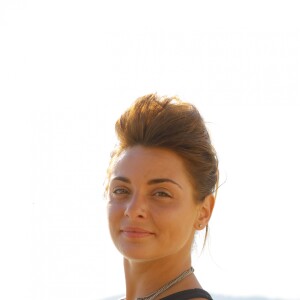 Priscilla Betti - Balances avant le concert lors de la journée de l'association "Enfant Star & Match" à la Pinede de Juan Les Pins le 8 juillet 2016.