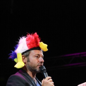 Jérôme Anthony, Tex - Concert lors de la journée de l'association "Enfant Star & Match" à la Pinède de Juan Les Pins le 8 juillet 2016.