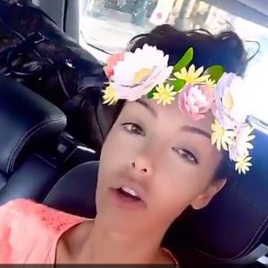 Nabilla Benattia triste sur Snapchat, le 12 juillet 2016