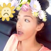 Nabilla Benattia sans maquillage sur Snapchat, le 12 juillet 2016
