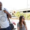 Khloe Kardashian et Lamar Odom à l'aéroport de Los Angeles le 17 juillet 2012