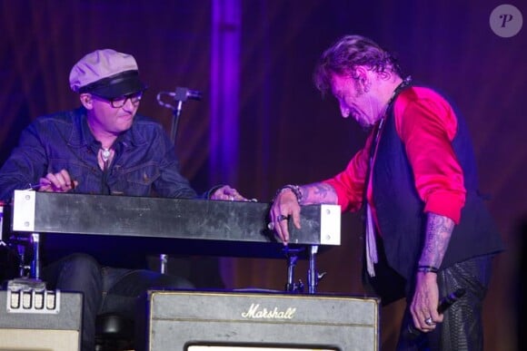Exclusif : Exclusif - Johnny Hallyday en concert au Big Festival à Biarritz. Le 17 juillet 2015