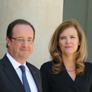 François Hollande et Valérie Trierweiler à l'Elysée le 6 juin 2013.