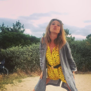 Laura Smet au Cap-Ferret en Gironde, juillet 2016.