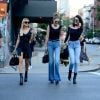 Gigi Hadid, Kendall Jenner et Hailey Baldwin à New York, le 21 juin 2016.