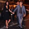 George Clooney et sa femme Amal Alamuddin sont allés diner au Dal Bolognese à Rome, le 28 mai 2016