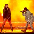 Beyoncé et Kendrick Lamar interprètent "Freedom" aux BET Awards 2016. Los Angeles, le 26 juin 2016.