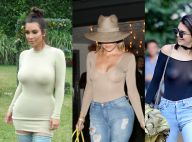 Kim et Khloé Kardashian: Modeuses canon sans soutien-gorge, comme Kendall Jenner