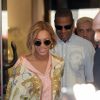 Beyoncé et Jay Z quittent le magasin Roberto Cavalli à Milan, le 18 juillet 2016.