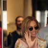 Beyoncé au magasin Roberto Cavalli à Milan, le 18 juillet 2016.