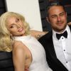 La chanteuse Lady Gaga et son compagnon Taylor Kinney - People à la soirée "Vanity Fair Oscar Party" après la 88ème cérémonie des Oscars à Hollywood, le 28 février 2016.